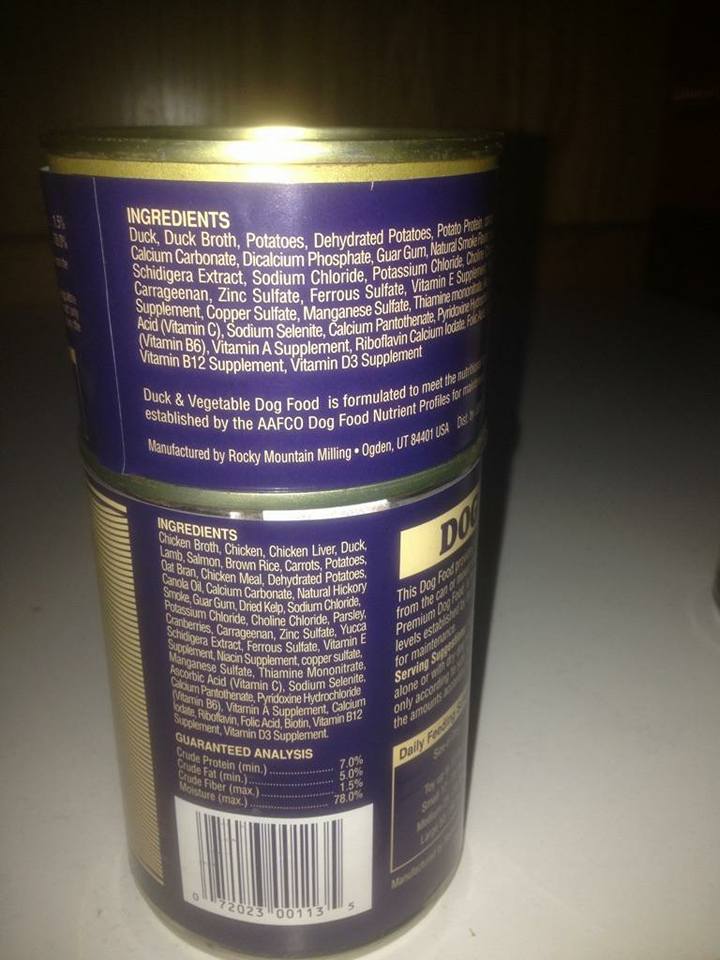 Canned Pet Food Liquidation- 2016 Dating- FOB: NC-