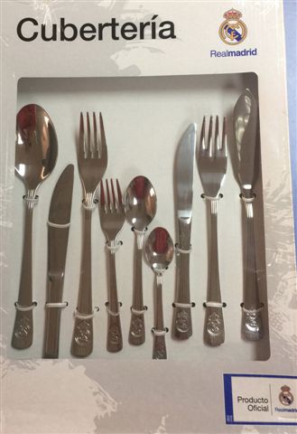 CUTLERY REAL MADRID C.F, 54 PIECES.