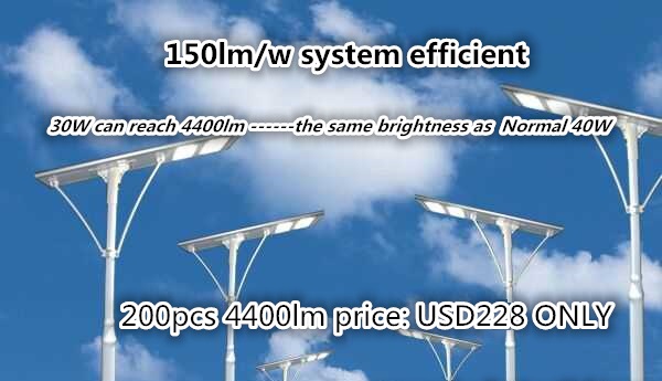 2018 new price - 150lm/w solar street lights