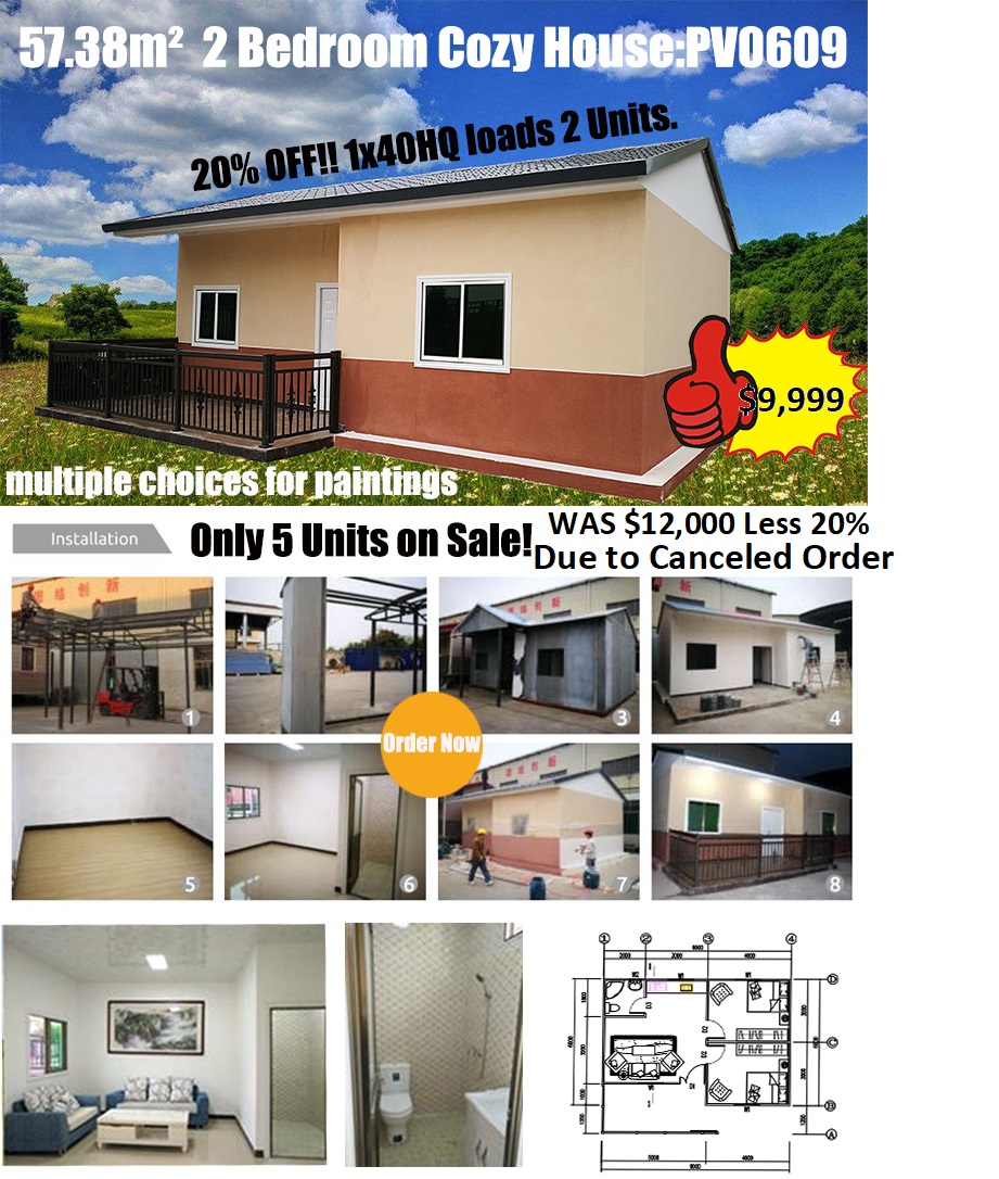 ♥ Amazingly 20% off Cozy Prefab Cement house, first come first served. ♥