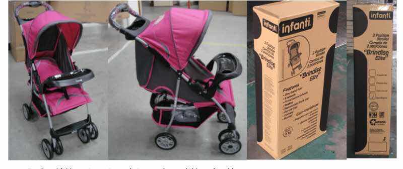 3 Containers of Brand New Baby Strollers