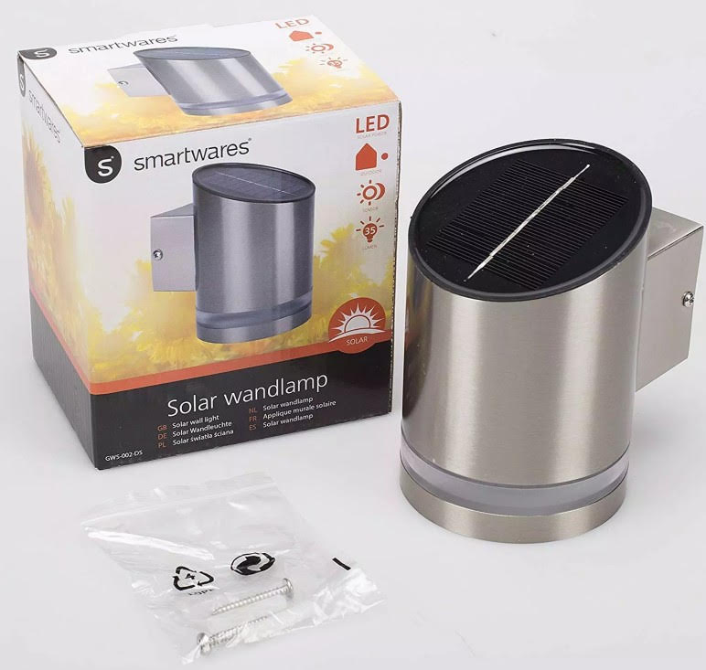 Popular items stainless steel solar wall light with sensor