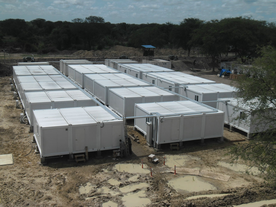 Temporary hospital / testing center, Labor camp (flat packed container house)- manufacturer direct