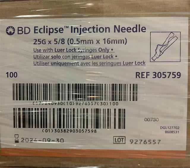 For Sale Needles And Syringes - Export Required From USA