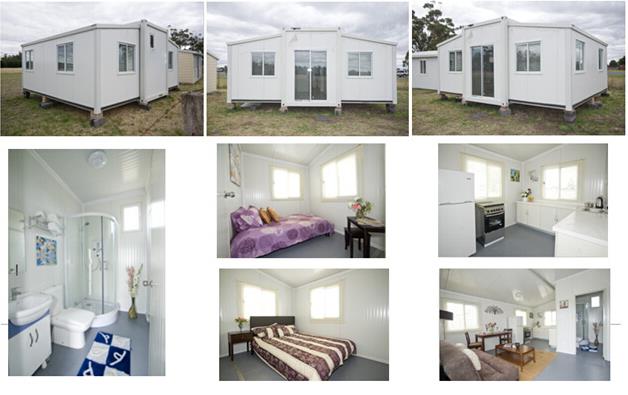 two bedrooms expandable container house