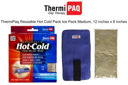 ThermiPaq Reusable Hot Cold Pack Ice Pack Medium, 12 inches x 6 inches