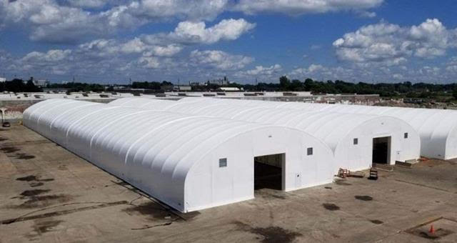 Prefab Structures - L 300Ft X W 100Ft X H 32Ft - Owner Will Sell One at a Time (3 Units) 