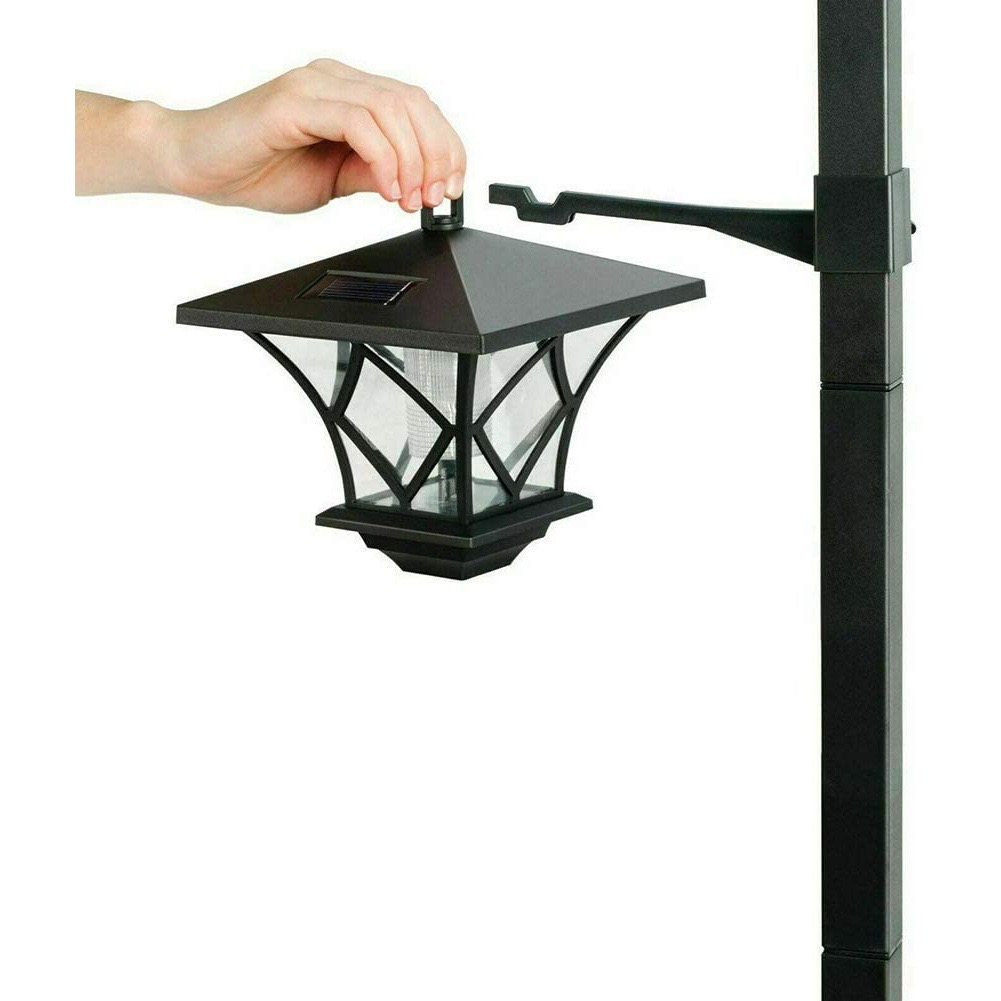 New solar flame lawn light