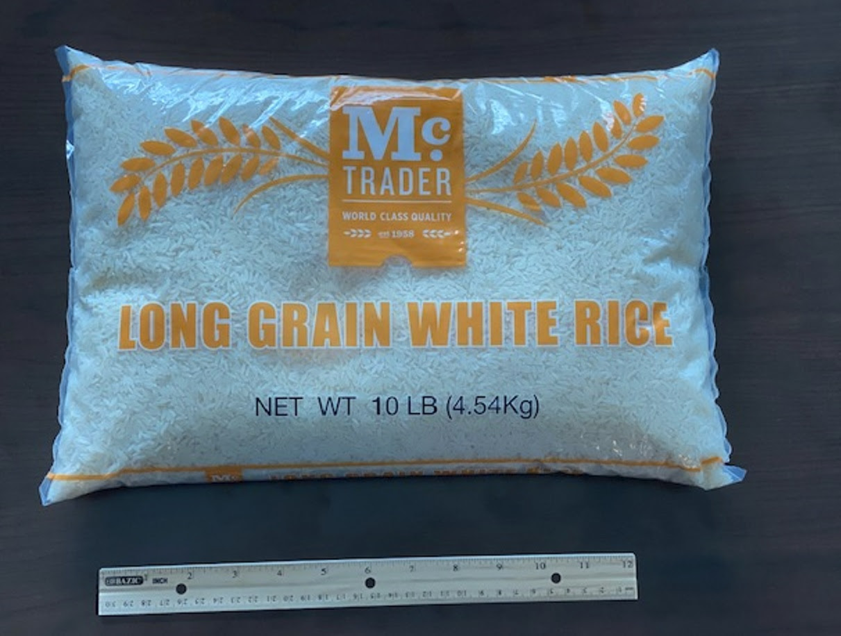 Long Grain 10lbs White Rice. 43340Bags. EXW Houston 