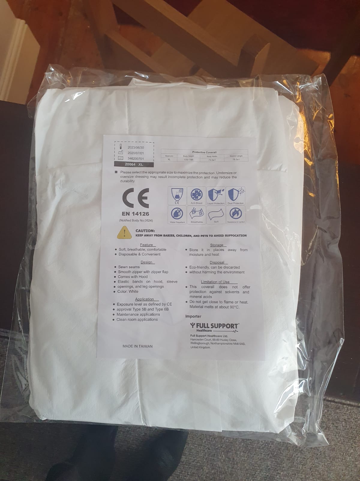 STOCK OFFER: Disposable Coveralls