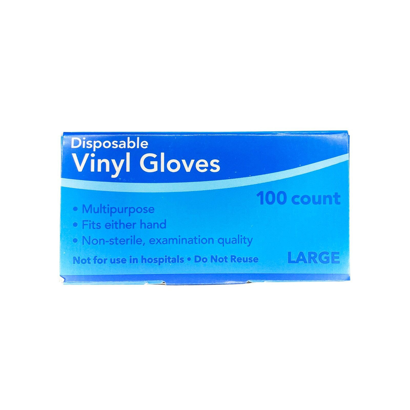 POWDER FREE DISPOSABLE VINYL GLOVE. 200K BOXES. EXW LOS ANGELES BOX OF 100. SIZE LARGE ONLY