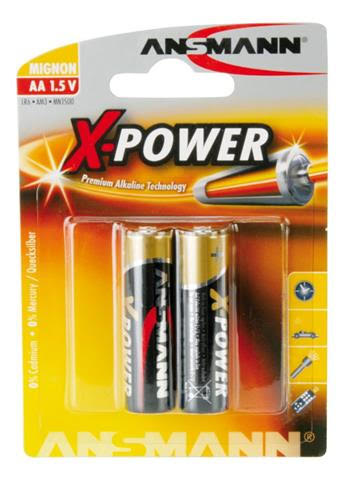 X-Power alkaline battery mignon AA / LR6 blister of 2 USA