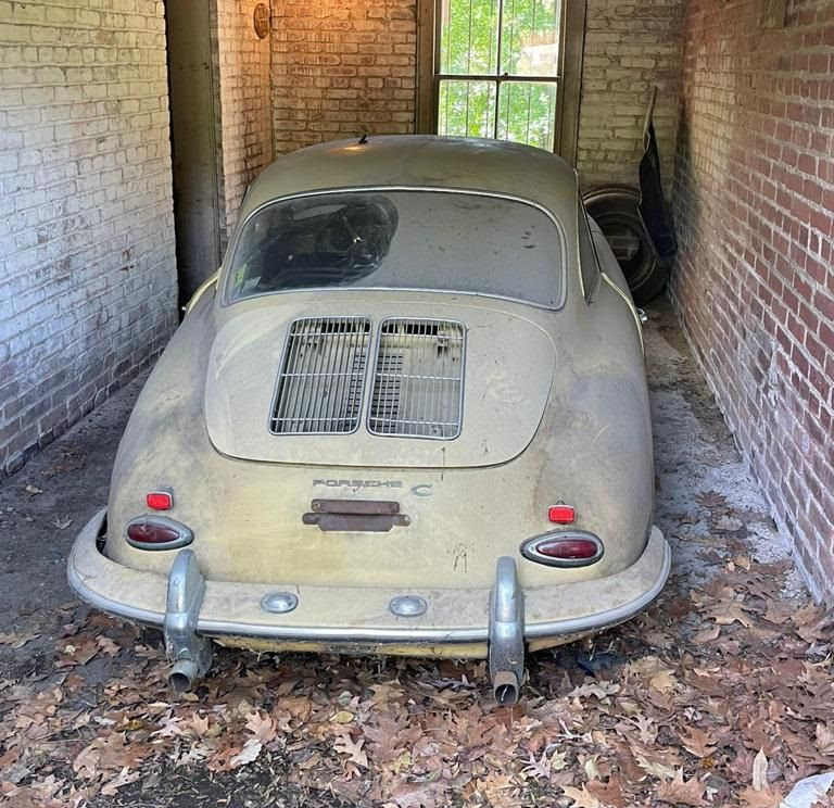 Barn Find: Champagne Yellow 1965 Porsche 356C Coupe  ? with Matching Numbers