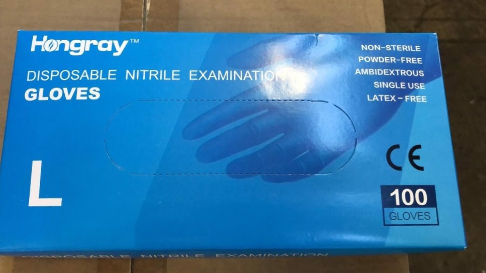 For Sale: Hongray Nitrile Gloves Box Of 100