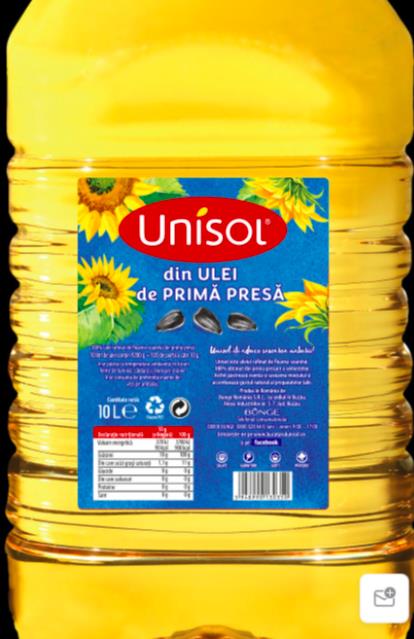 Refined Sunflower Oil – 10L Unisol