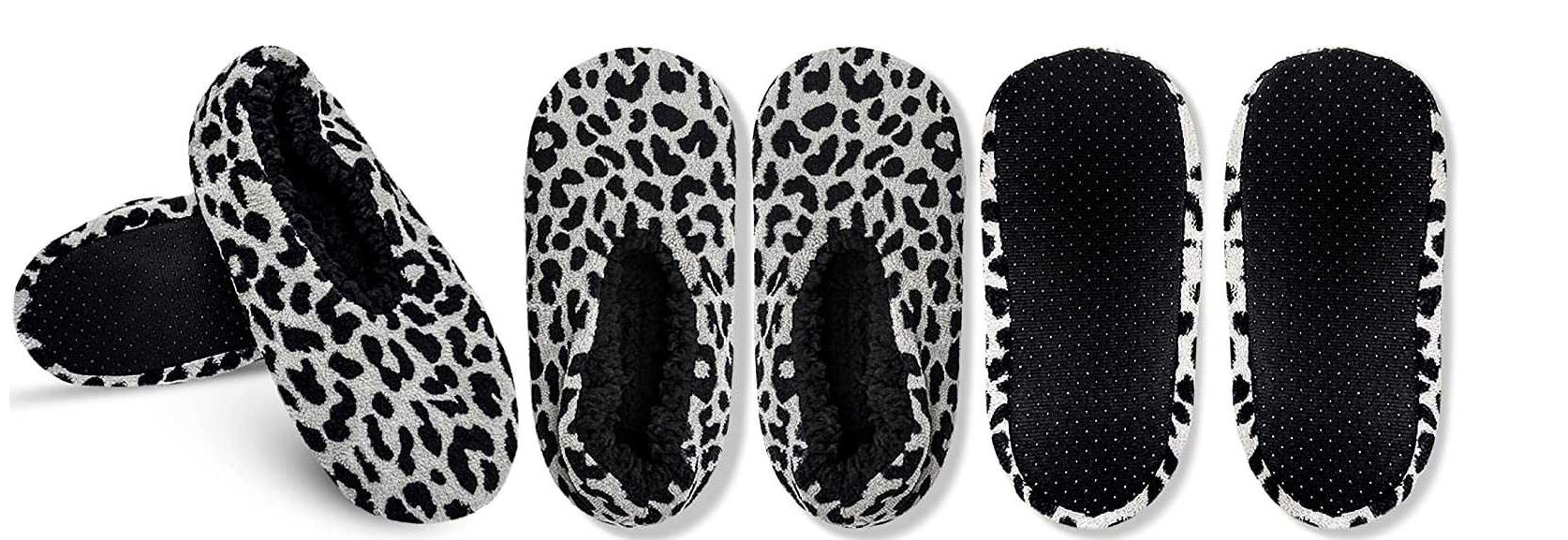 Isaac Mizrahi Leopard Sherpa Lined Slippers. 80023pairs. EXW Los Angeles 