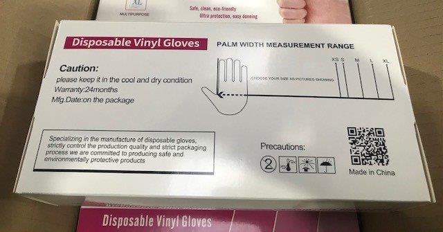 New Overstock Various Brands - Clear & Blue Vinyl Gloves 3 loads available 