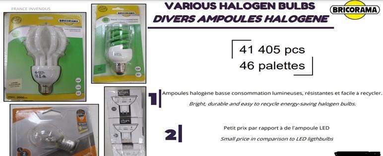 Set of halogen bulbs Europe