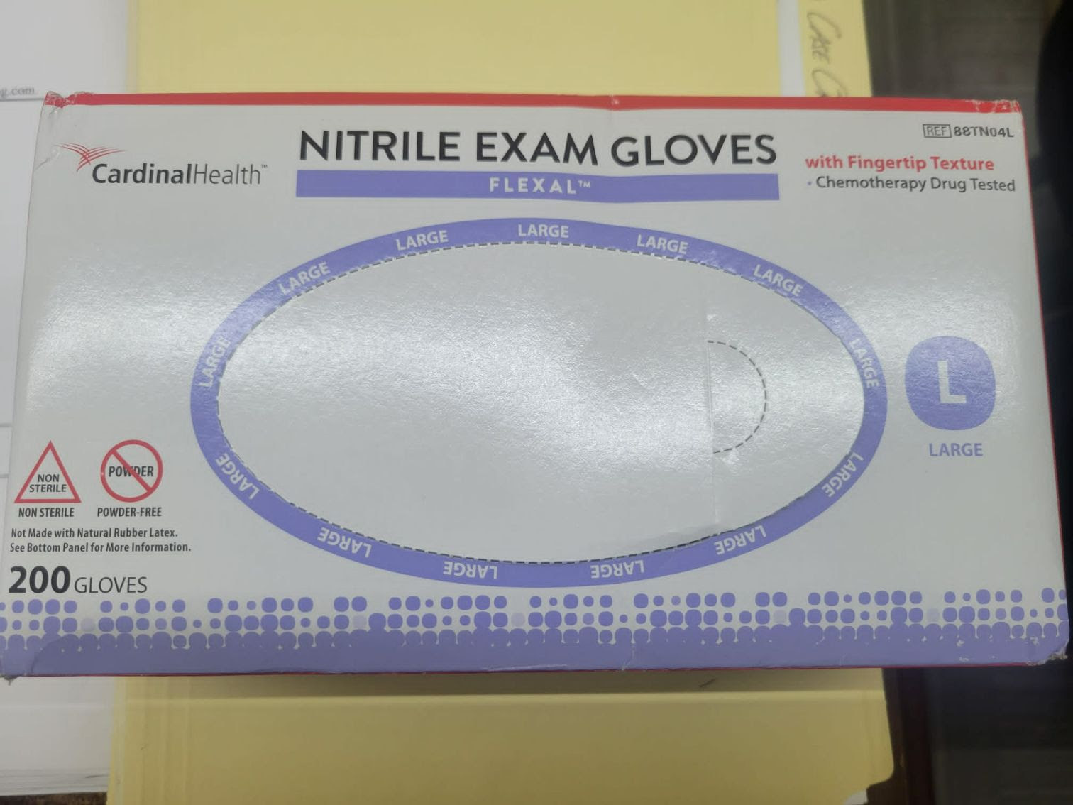 CardinalHealth Disposable Nitrile Exam Gloves.10000box . EXW Dallas box of 200.