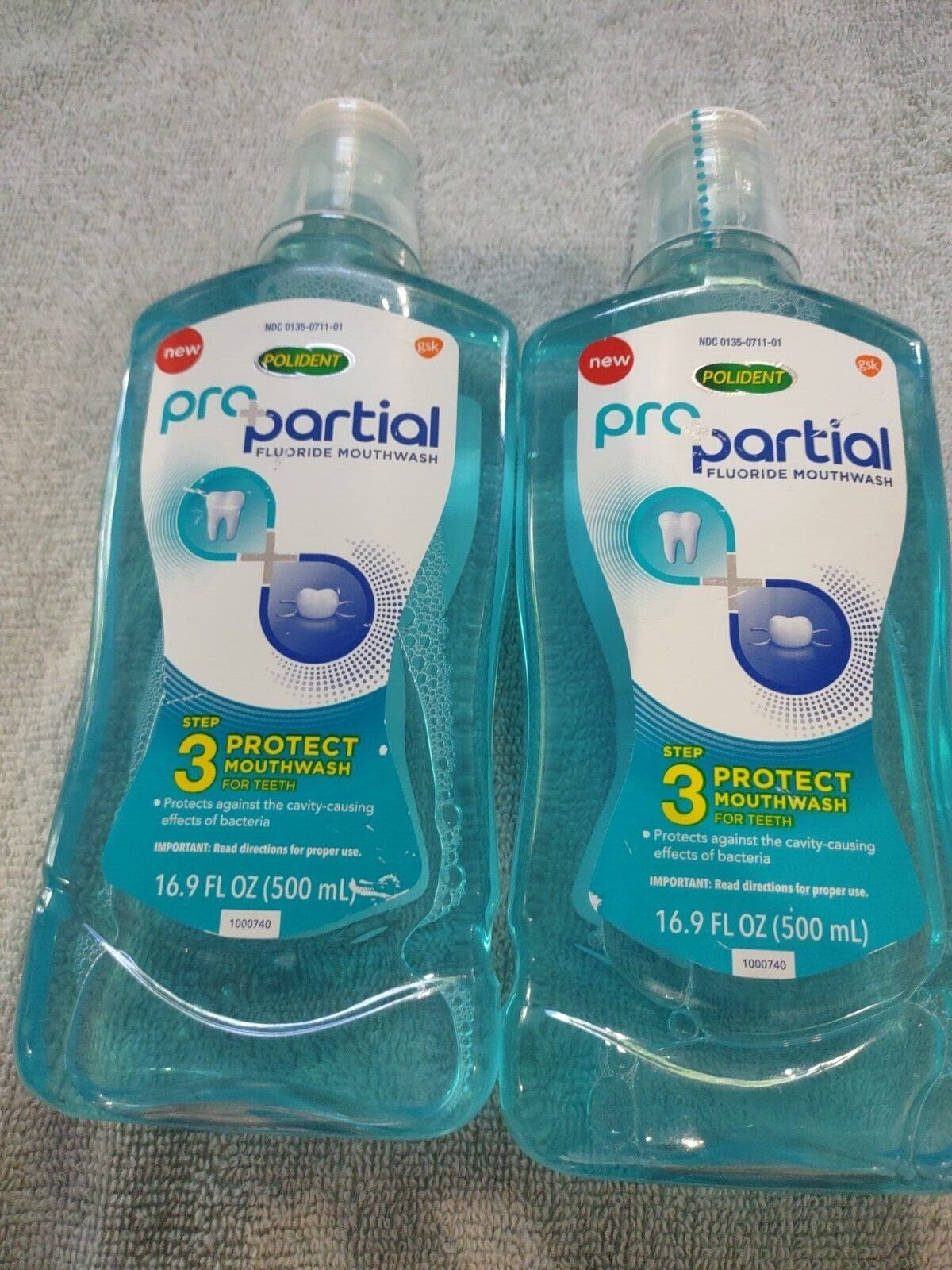 POLIDENT Partial Mouthwash 16.9OZ (500mL). 120,000. EXW New Jersey $2 /each.