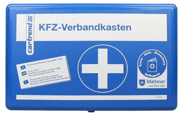 Cartrend Classic first aid kit with Malteser emergency first aid measures Europe