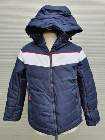 Women ski jacket, package with photocard.