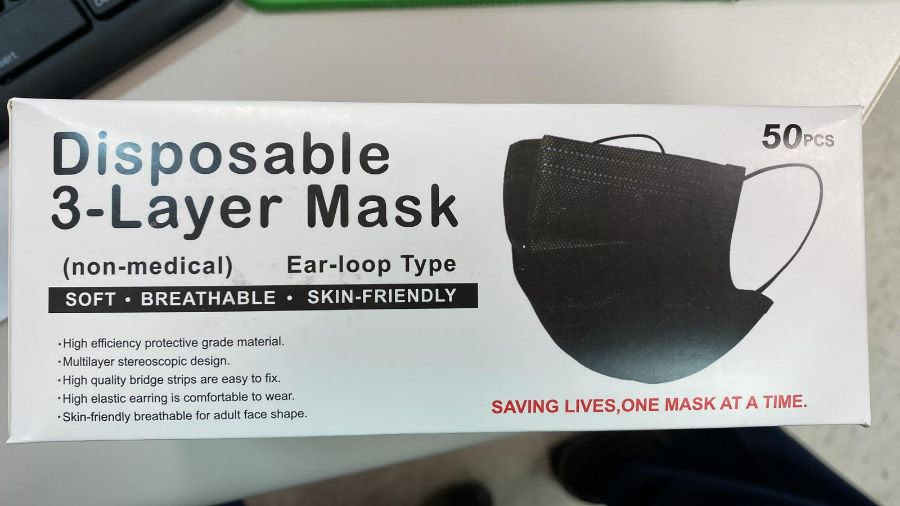 3Ply Disposable Protective Face Mask. 86,000 boxes.
