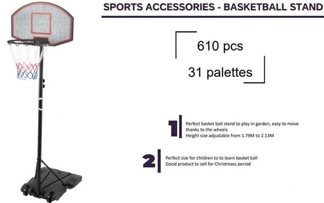 SPORTS ACCESSORIES - BASKETBALL STAND Europe