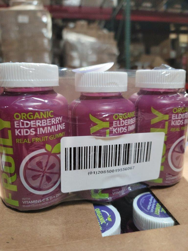 Fruity Elderberry Immune Kids Gummy. 30000Bottles. EXW Los Angeles $0.65 bottle/50ct.