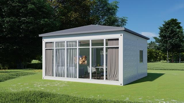 New Arrive decorated 2 bedroom prefab houses for living