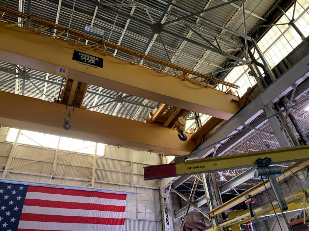 Virginia 75 Ton/30 Ton Overhead Crane
