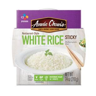 Annie Chuns Cooked White Sticky Rice: Instant, Microwaveable, 