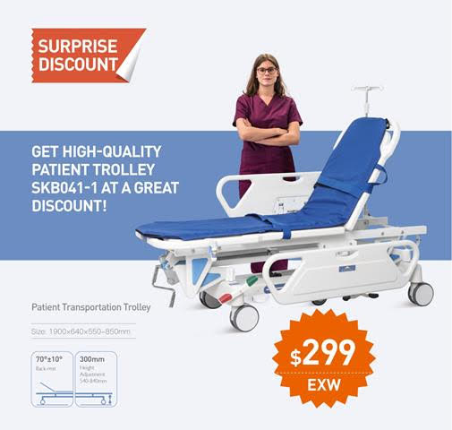 Looking for a comfortable and convenient patient trolley?