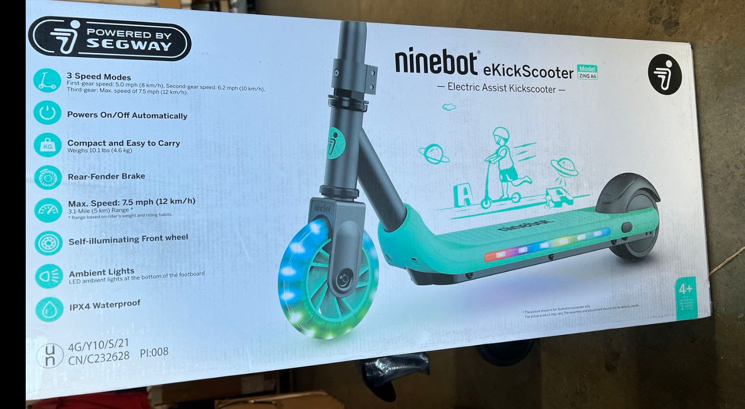 Segway Ninebot A6 Kids Electric Kick Scooter. 1000units. EXW Los Angeles