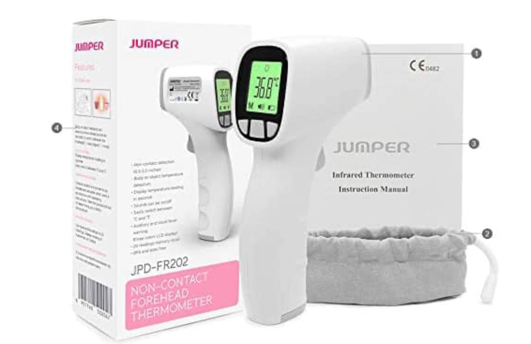 Jumper Non-Contact Infrared Thermometer. 10,500 units. EXW Los Angeles $2.85 unit.