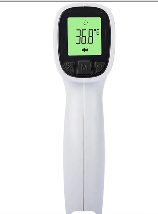 Jumper Non-Contact Infrared Thermometer, with Digital Readings in °C / °F, Fever Alert, Mute Function