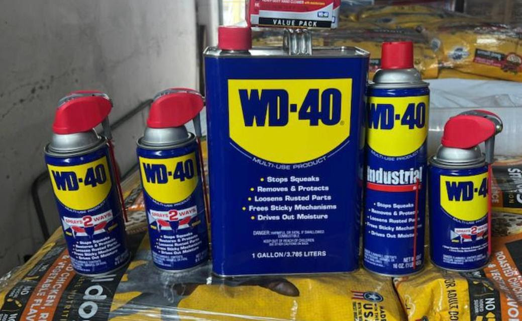 WD-40 Closeout. 33,168 units. EXW Los Angeles $4.25 unit. See Details Below.