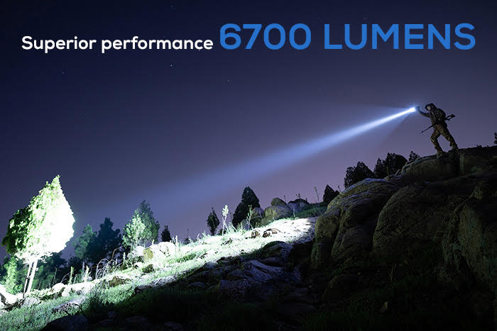 6700 High Lumens Hunting Flashlight with RGB Filters