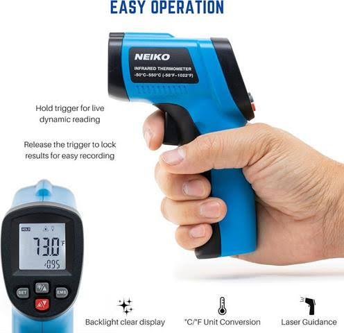 NEIKO 52911A Digital Infrared Thermometer USA