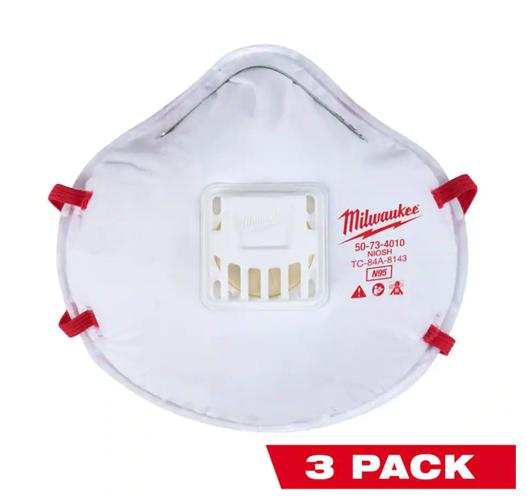 Milwaukee N95 Mask (3-Pack) 