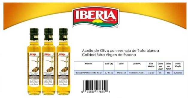 available a batch of Olive Oil  Extra Virgin quality, from the IBERIA brand,