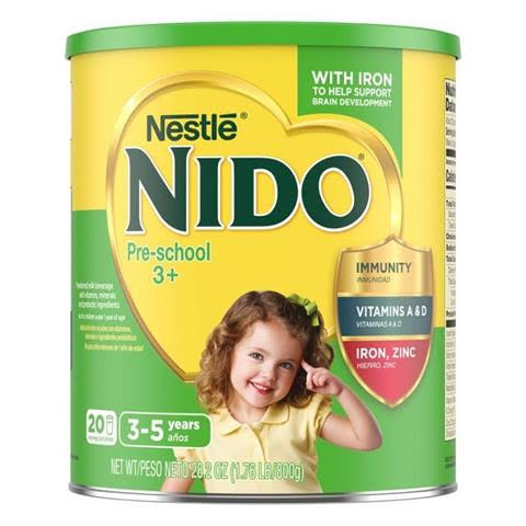 Nestle Nido 3+ Toddler Powdered Milk Beverage, 1.76 Pound USA