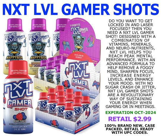 Do you want to get locked in and laser-focused? Then you need a NXT LVL Gamer shot! Designed with a combination of vitamins, 