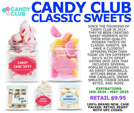 Since the founding of Candy Club in 2014, they’ve been creating sweet moments with their high-quality, modern twists on classic sweets. 