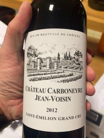 Château CARBONEYRE JEAN VOISIN - St Emilion Grand Cru 2021 ---24,000 bottles available. 