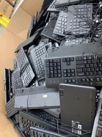 Keyboards and mice - Dell and other brands - No brand breakdowns - Sold in As-Is condition.      No inventory list---assorted