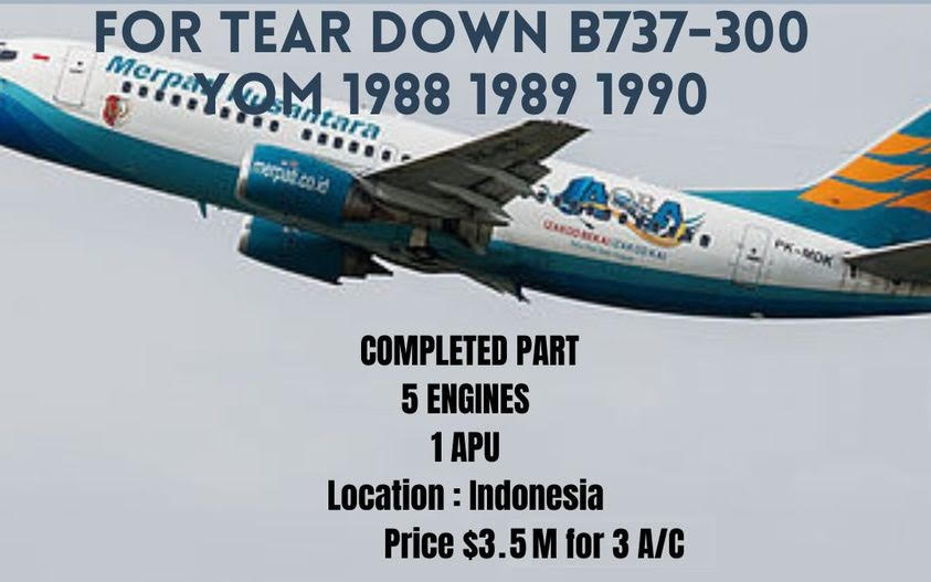 For Sale 3x B737-300 (For Tear Down)