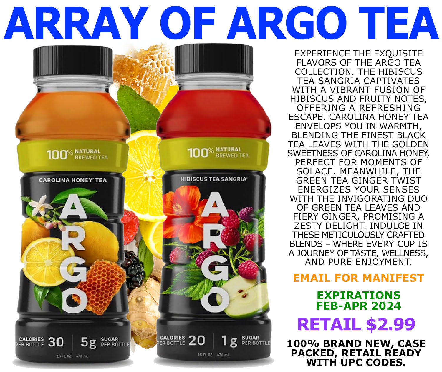 386,412   bottles of Argo tea