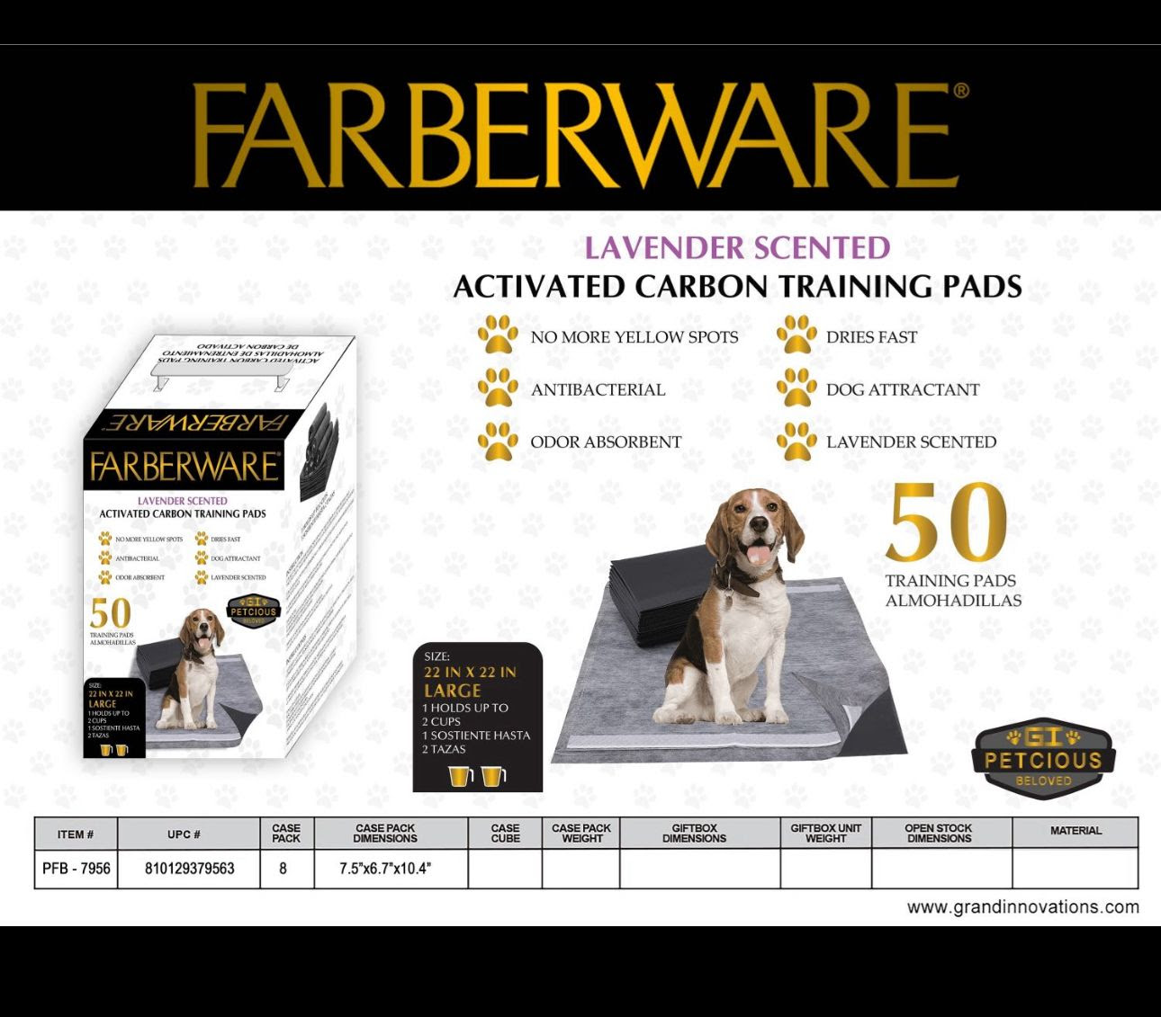 FARBERWARE Dog Training Pads. 12000 Packs.