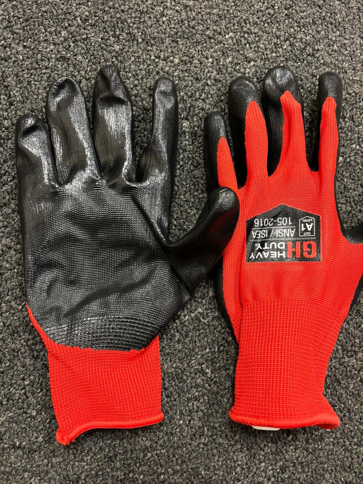 GH Heavy Duty Nitrile Reusable Work Gloves. 50000 Pairs. 